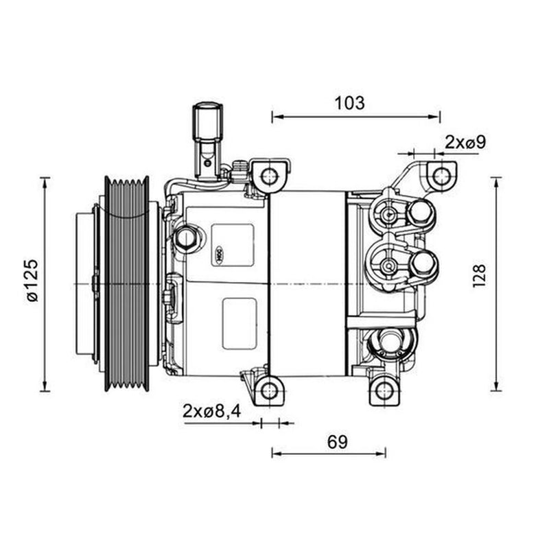 Mahle Air Conditioning Compressor ACP 1458 000P