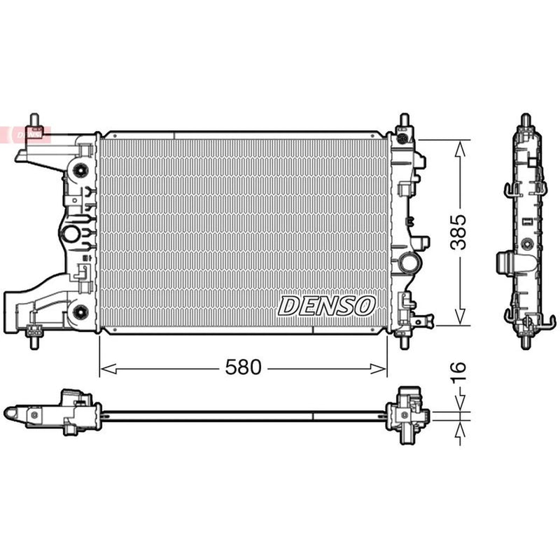 Denso Engine Radiator DRM20005