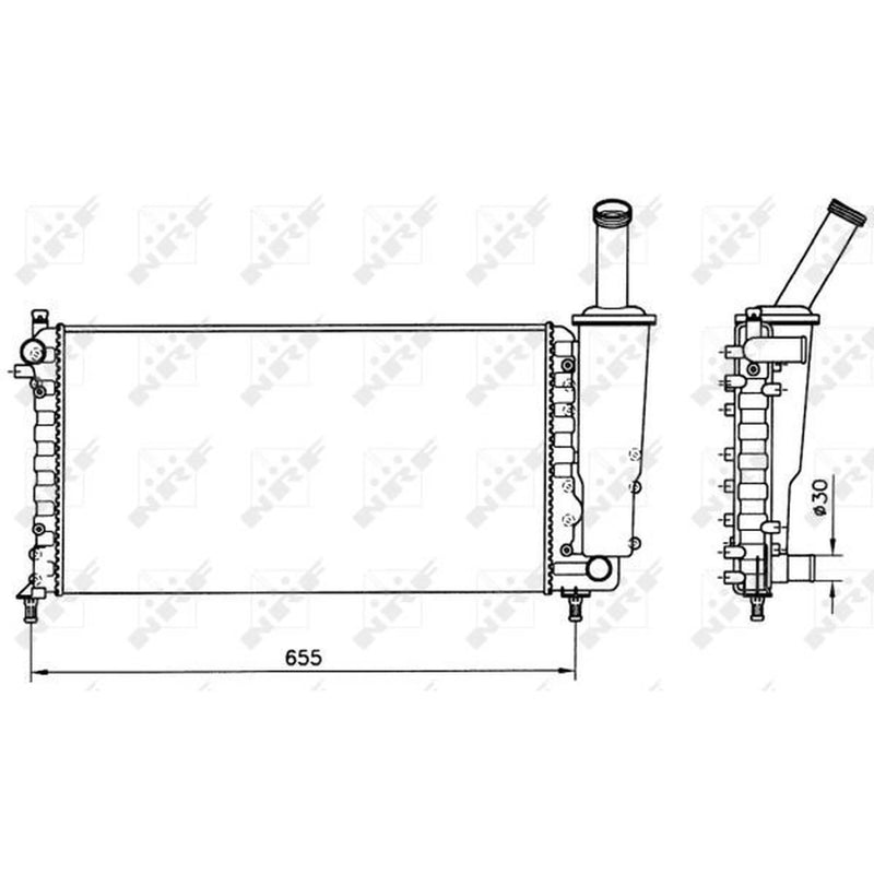 NRF Engine Radiator 58171