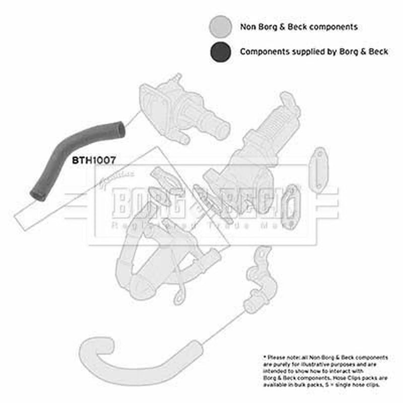 Borg & Beck Intercooler Turbo Charge Air Hose BTH1007