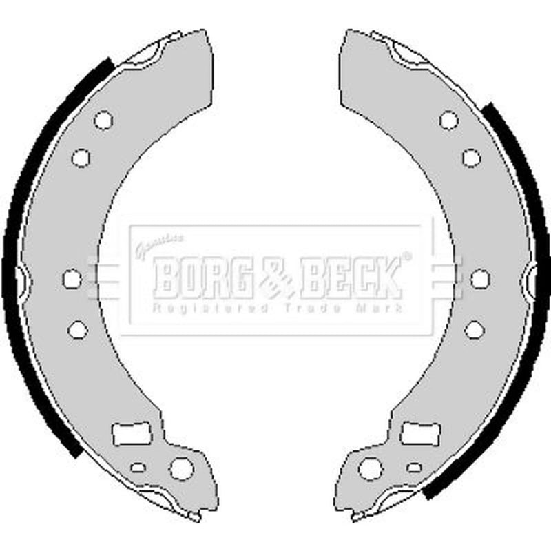 Borg & Beck Brake Shoe Set Axle Kit BBS6158