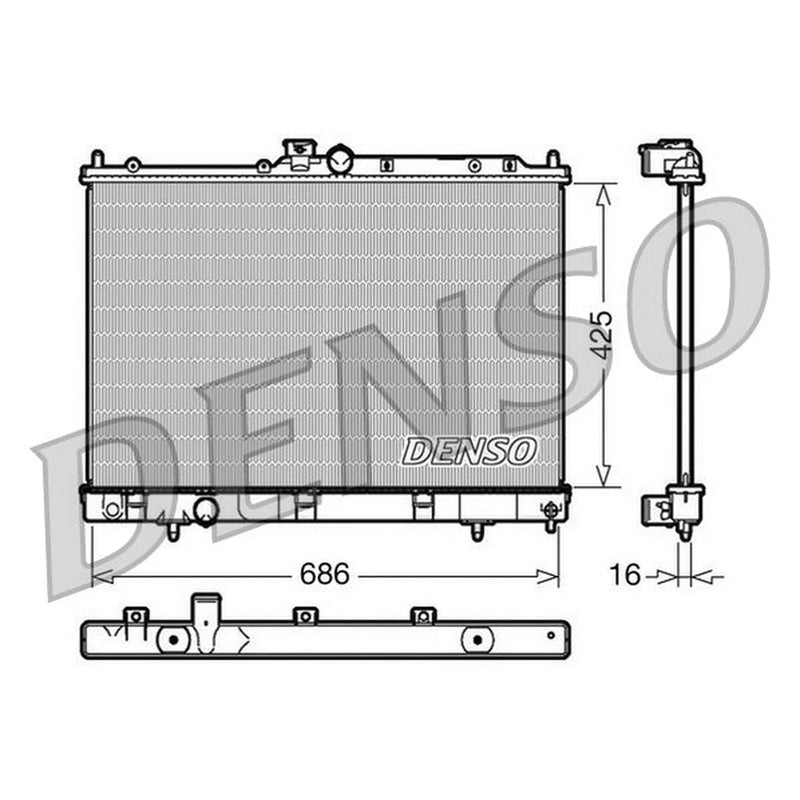 Denso Engine Radiator DRM45031