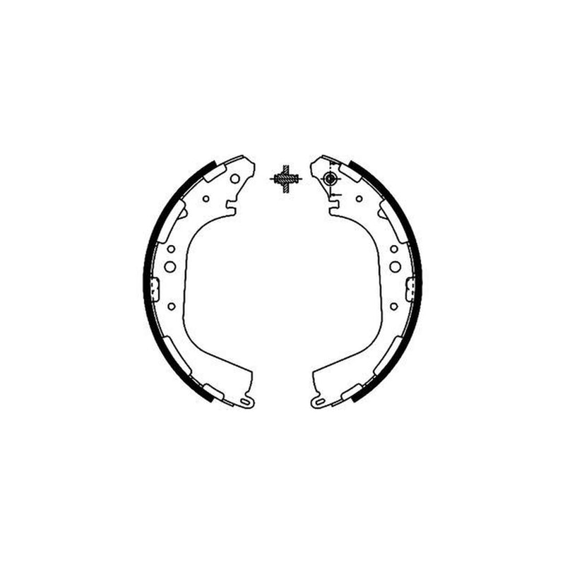 Mintex Brake Shoe Set Axle Kit MFR529