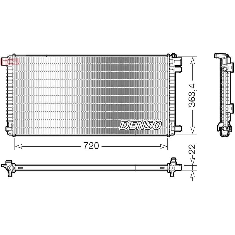 Denso Engine Radiator DRM02051
