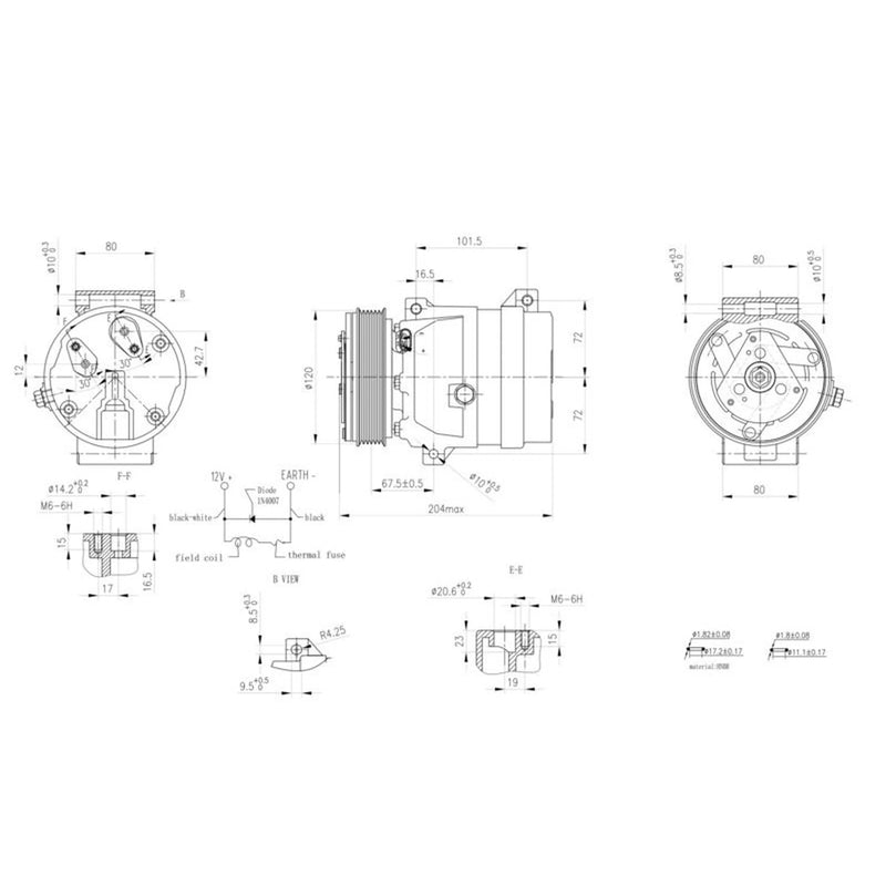 Hella Air Conditioning Compressor 8FK 366 200-671