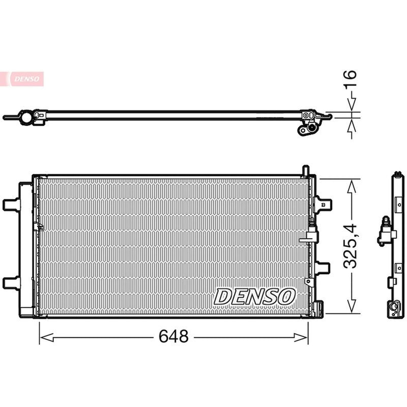 Denso Air Conditioning Condenser DCN02040