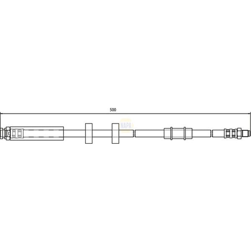 NAPA Brake Hydraulic Hose Line Front NBH1160
