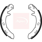 Apec Parking Brake Shoe Set SHU601