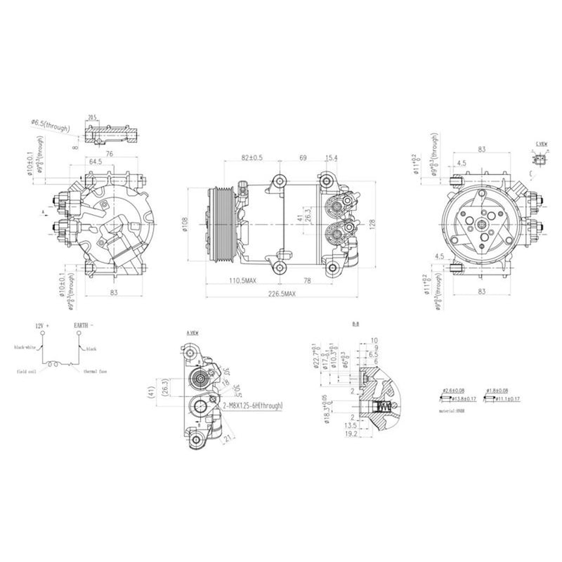 Hella Air Conditioning Compressor 8FK 366 200-601
