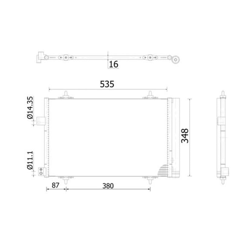 Mahle Air Conditioning Condenser AC 938 000S