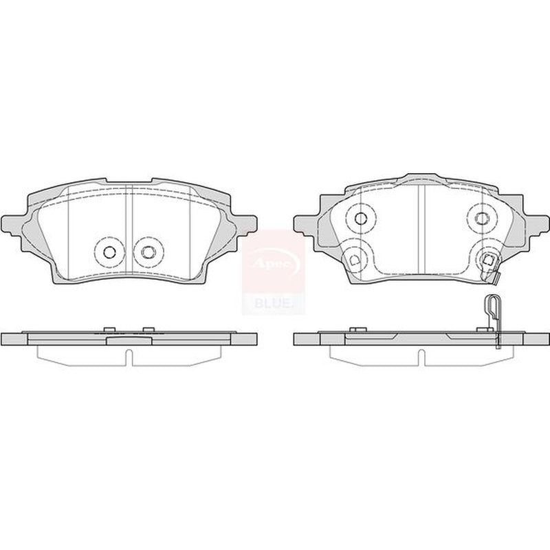 Apec Rear Brake Pad Set PD3992