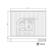 Febi Cabin Air Filter (Pollen Filter) 178273