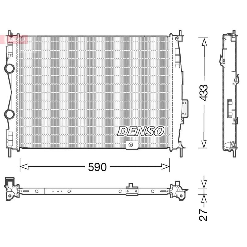 Denso Engine Radiator DRM46051