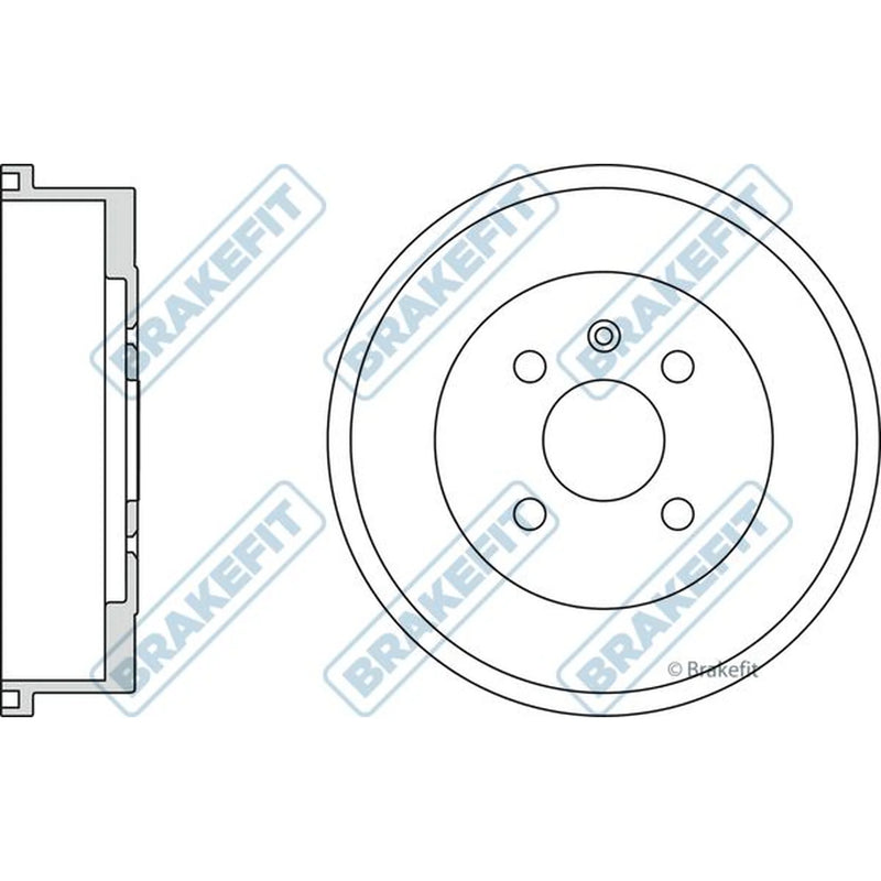 Apec Brake Drum Assembly Rear BDR9006
