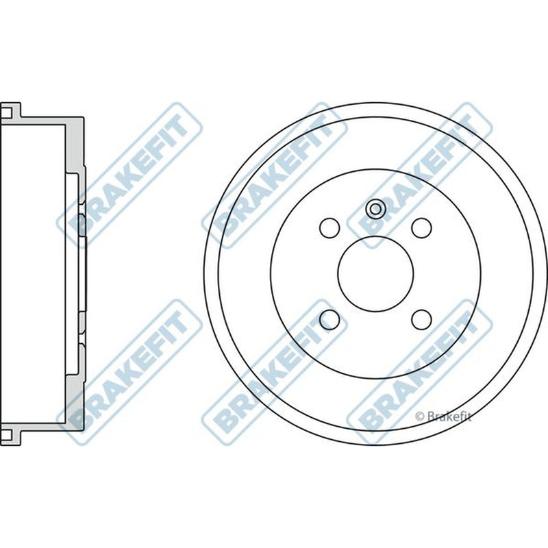 Apec Brake Drum Assembly Rear BDR9006