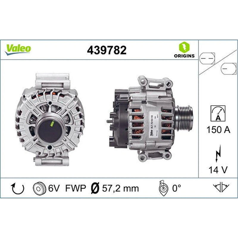 Valeo Car Alternator 12V 439782