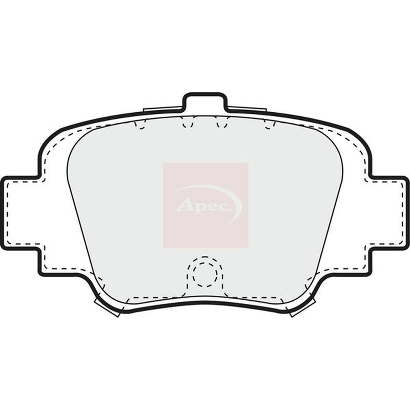 Apec Rear Brake Pad Set PAD871