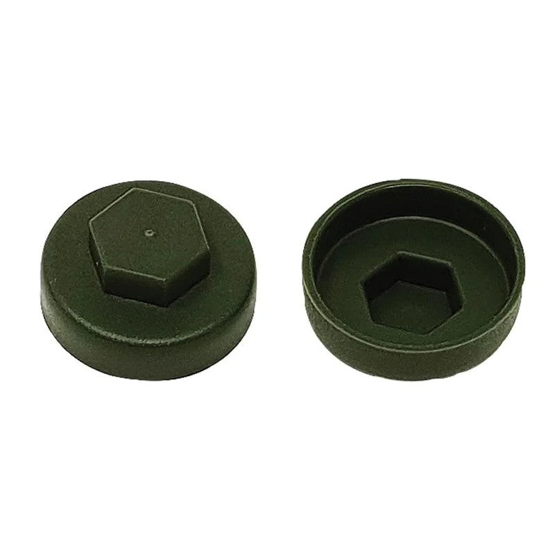 ForgeFix TechFast Cover Cap Olive Green (Pack 100) 16-19mm