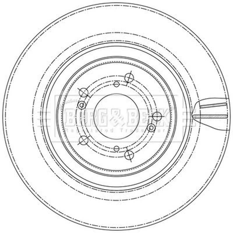 Borg & Beck 2 x Vented Front Brake Discs BBD6240S