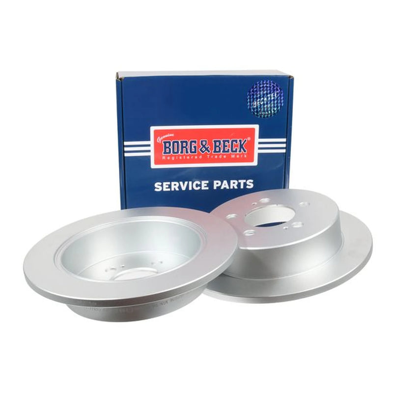 Borg & Beck 2 x Solid Rear Brake Discs BBD5656