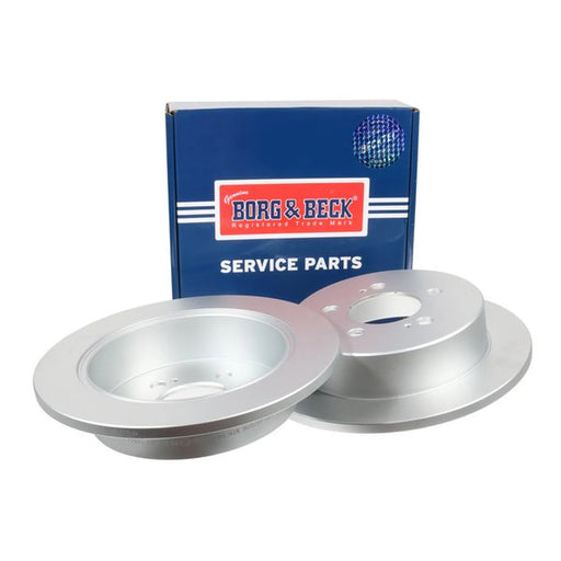 Borg & Beck 2 x Solid Rear Brake Discs BBD5656