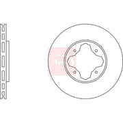 Apec 2 x Vented Front Brake Discs DSK694