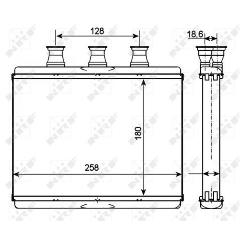 NRF Heater Matrix Core Heat Exchanger 54278