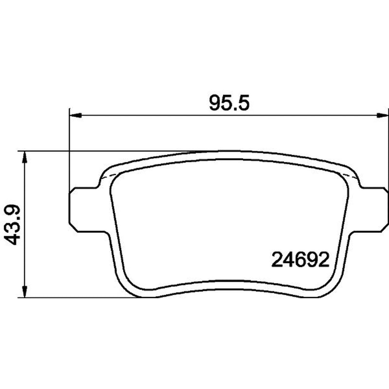 Mintex Rear Brake Pad Set MDB2964