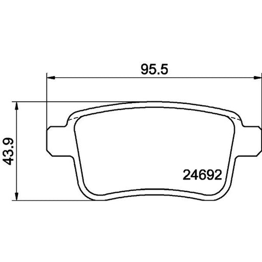 Mintex Rear Brake Pad Set MDB2964