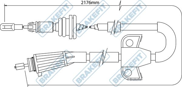Apec Handbrake Cable Right Rear fits Volvo XC90 I 2002-2014 2.5 3.2
