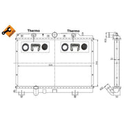 NRF Engine Radiator 55307