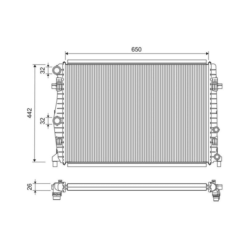 Valeo Engine Radiator 701304
