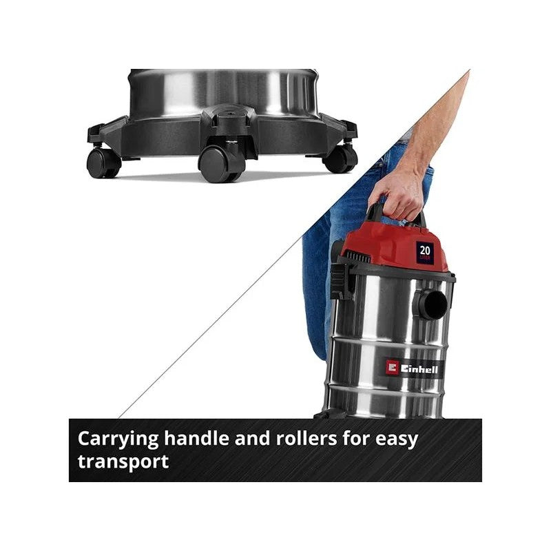 Einhell TC-VC 2045 S Wet/Dry Vacuum Cleaner 20 litre 900W 240V - 2347410