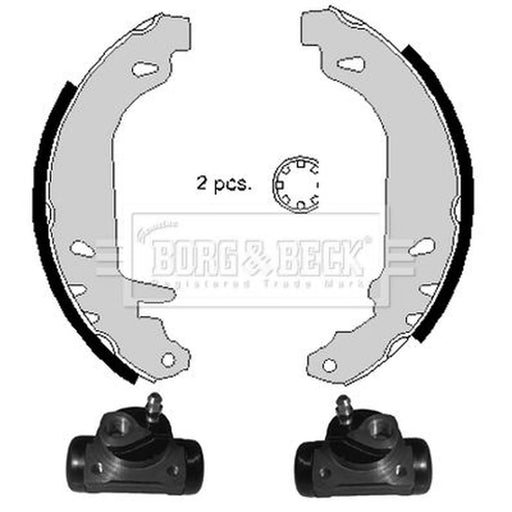 Borg & Beck Brake Shoe Set Axle Kit BBS1009K