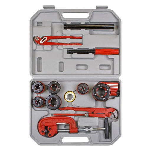 Sealey Pipe Threading Kit 1/4" 1-1/4"BSPT PTK993 Sealey  - Town Parts