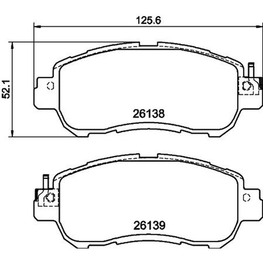DON Brake Pad Set PCP1826