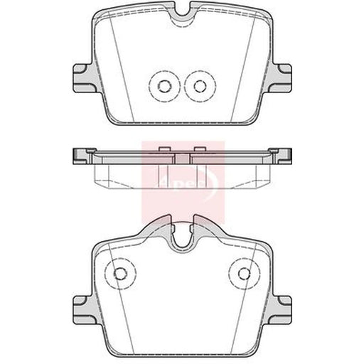 Apec Rear Brake Pad Set PAD2297