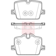 Apec Rear Brake Pad Set PAD2297