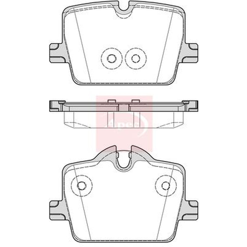 Apec Rear Brake Pad Set PAD2297
