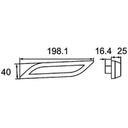 Hella Direction Indicator Light Left Rear 2BA 013 332-031