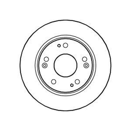 Abtex 2 x Solid Rear Brake Discs BD1069S