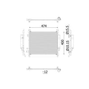 Mahle Air Conditioning Condenser AC 1027 000S