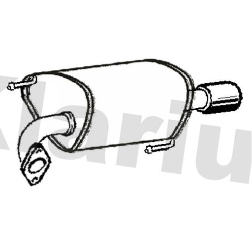 Klarius Box With Tail Pipe Right Rear SU120C
