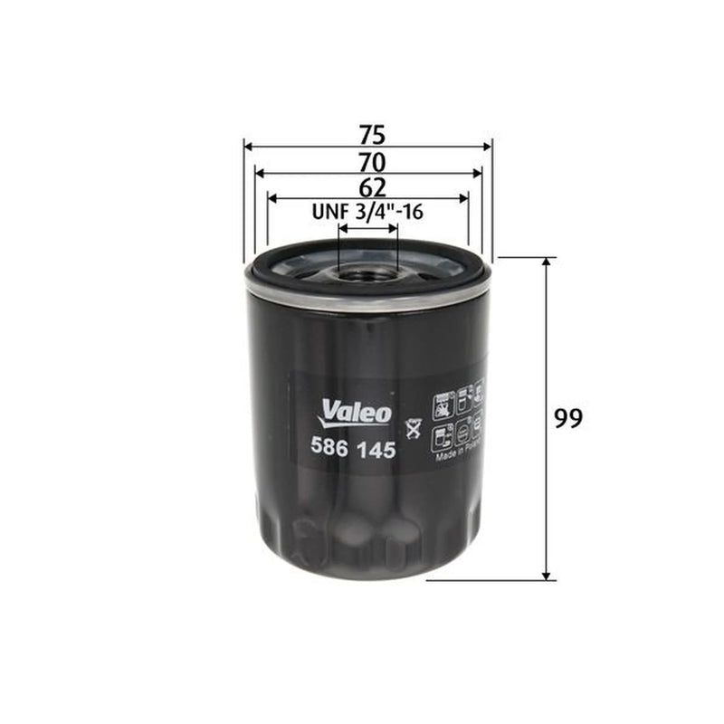 Valeo Engine Oil Filter 586145