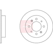Apec 2 x Solid Rear Brake Discs DSK2296