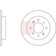 Apec 2 x Solid Rear Brake Discs DSK2296