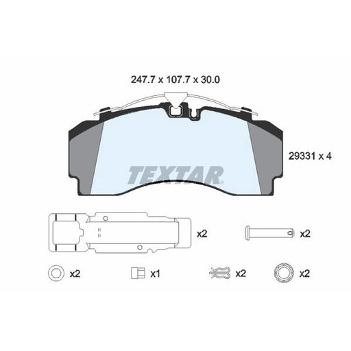 Textar Rear Brake Pad Set 2933102