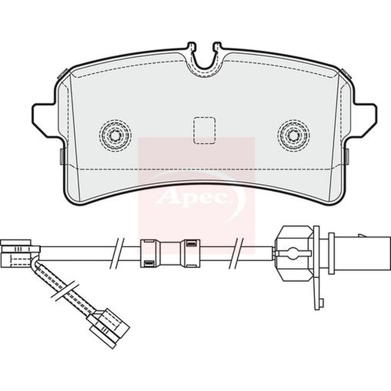 Apec Rear Brake Pad Set PAD1939