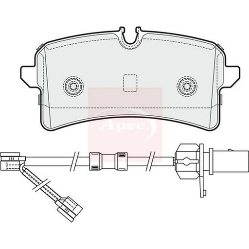 Apec Rear Brake Pad Set PAD1939