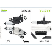 Valeo Front/Rear Wiper Motor Rear 582758